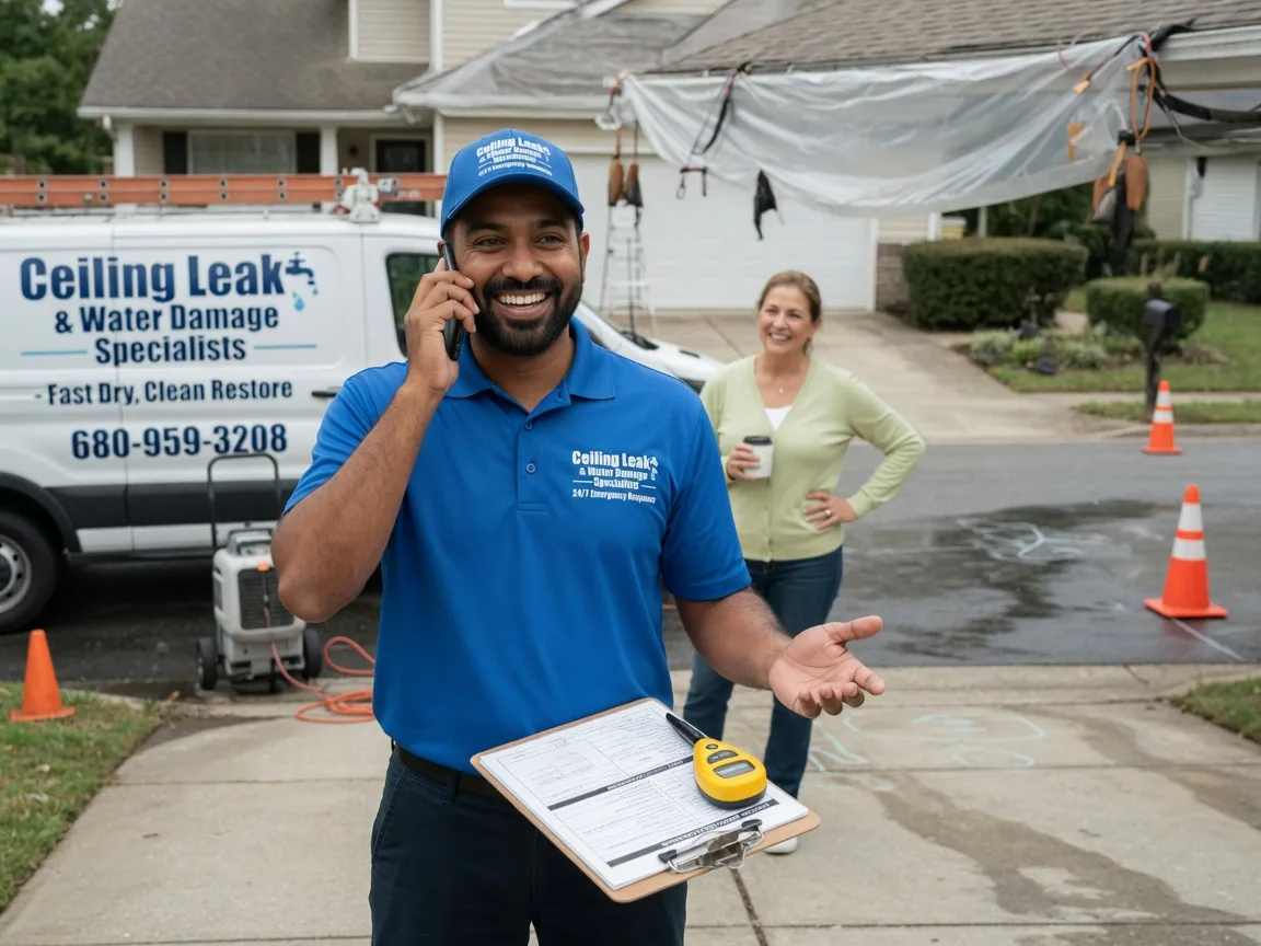 Ceiling Leak Cleanup Vallonia, IN FAQs